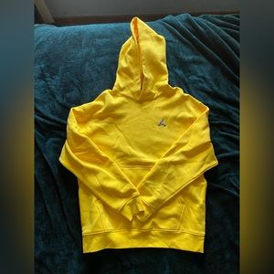 Yellow Jordan brand pullover hoodie